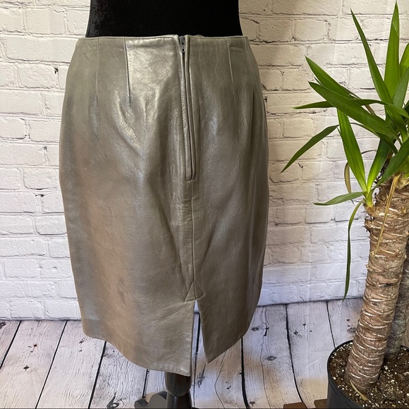 Vintage Sienna Collection Leather mini Skirt 8 - Picture 5 of 11